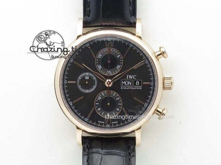 MIROTIME 0113 Youthful 2016 Pilot Chrono SS IW377719 ZF Best Edition On Brown Leather Strap A 7291